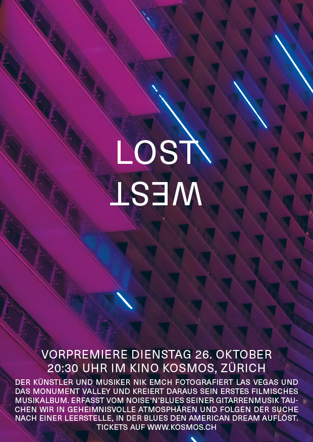 Flyer A6 LOST WEST Neu Coated Stand Farbe